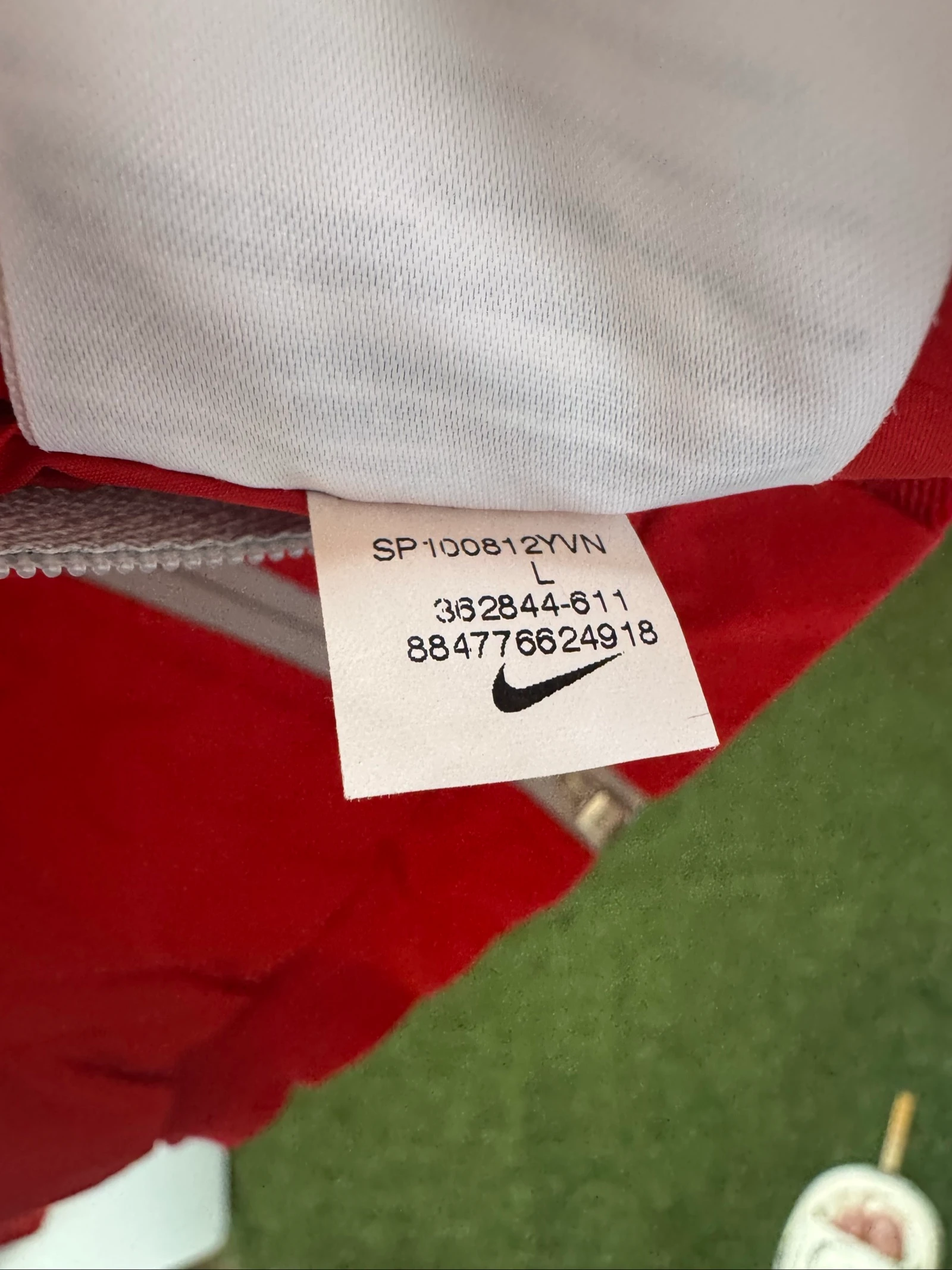 Jaqueta cortavento Nike reversível vintage tamanho G Athletic Dept retro – photo 5